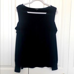 Express Long Sleeve Shoulder Cut Out Top